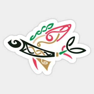 Polynesian Flying Fish Sticker